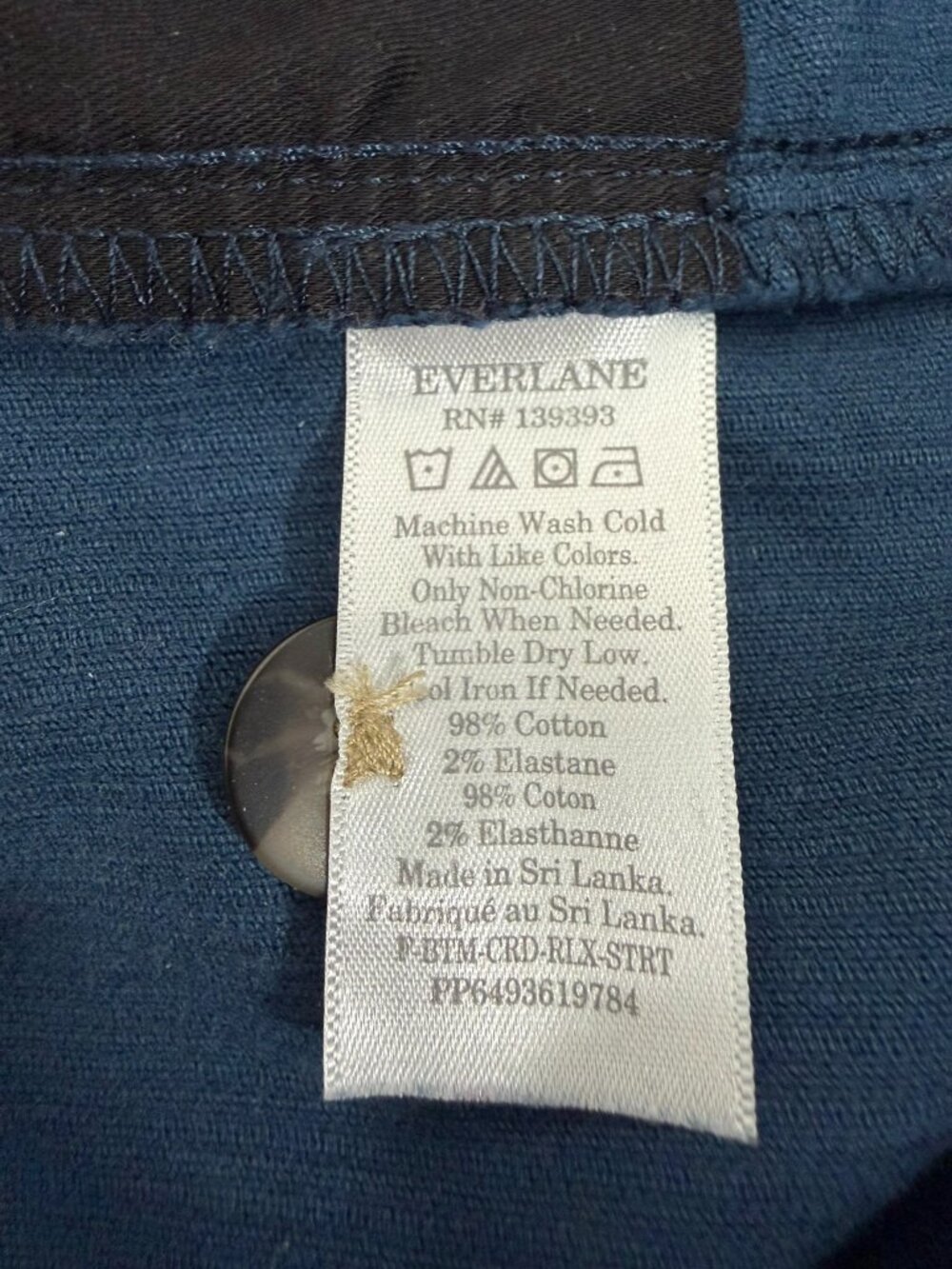 Everlane Women's Corduroy High Rise Wide leg Pants Size 8 in Dark Teal - Picture 8 of 8